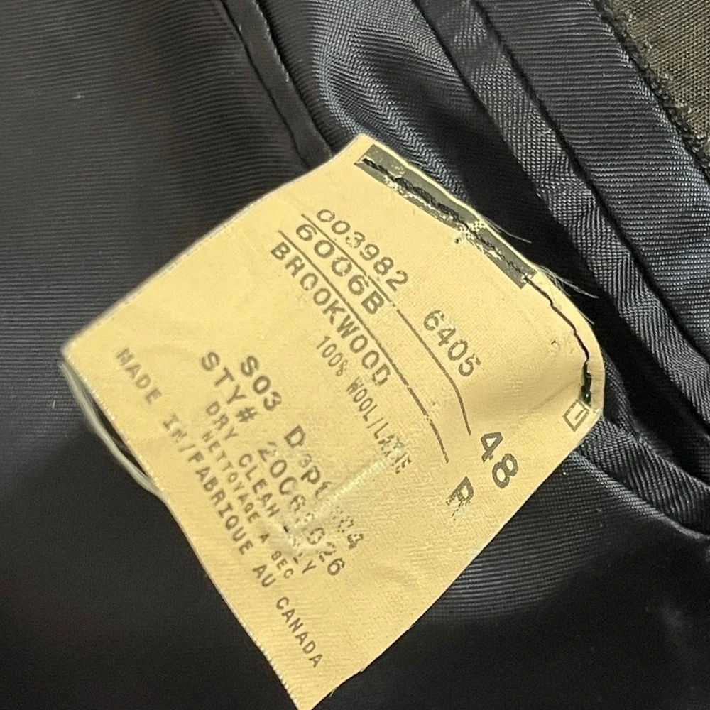Brooks Brothers Brookesease Mens Blazer 44R Navy Blue Loro Piana Wool Sport Coat